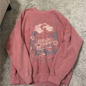 Billabong Pink Graphic Sweatshirt